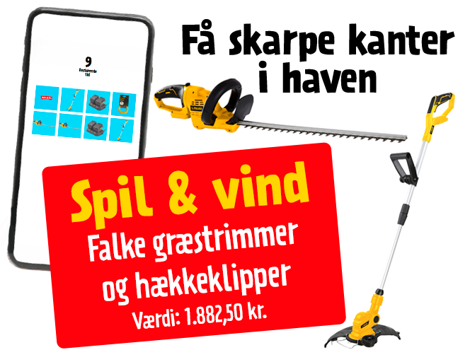 Spil & vind Falke græstrimmer og hækkeklipper