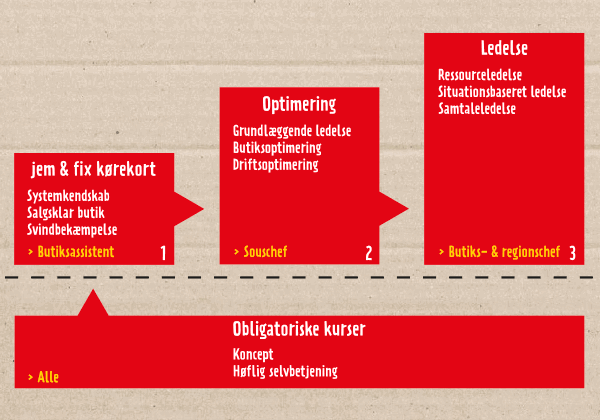 Grafik over lederforløbet