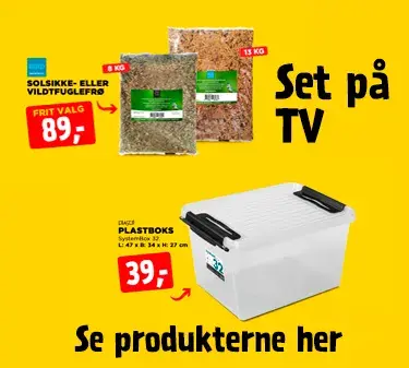 Produkterne fra vores tv-spot