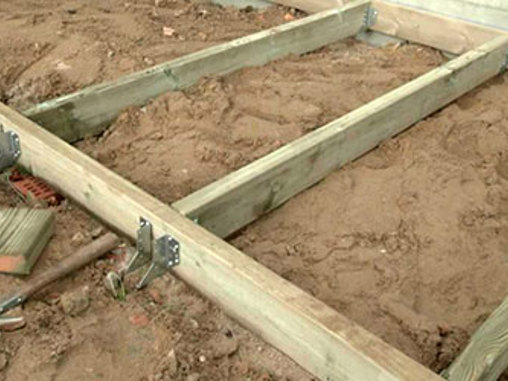 Lav fundament til træterrassen