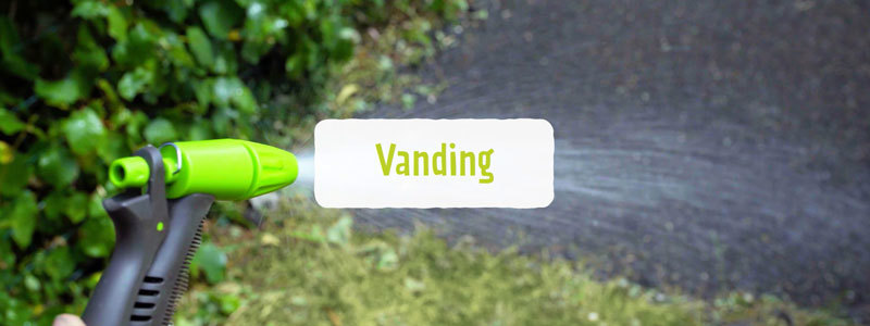Jorden vandes med en sprøjtepistol