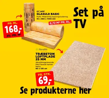 Produkterne fra vores tv-spot