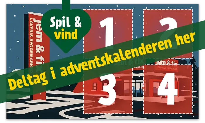 Adventskalender med 4 låger