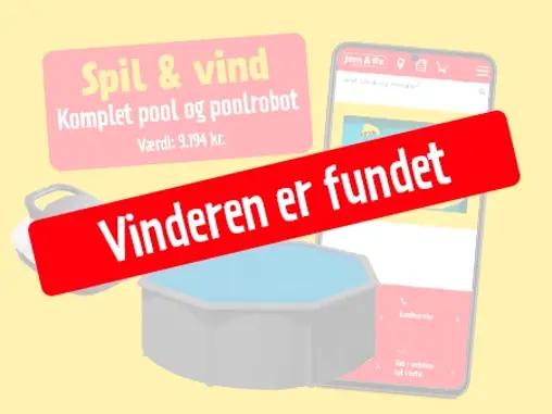 Vinderen af pool og poolrobot