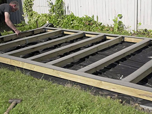 Byg fundament til træterrassen