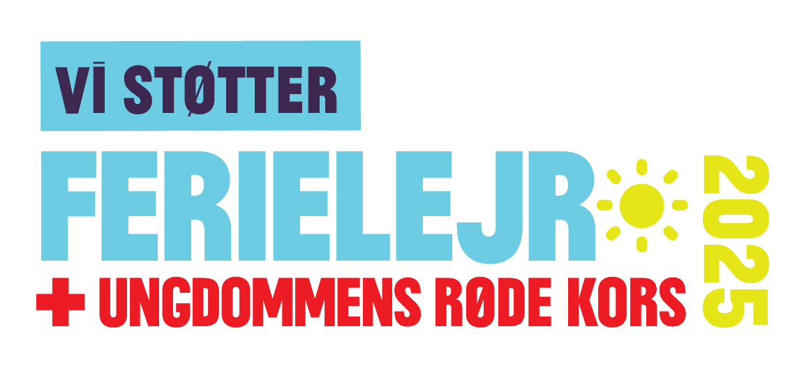 Ungdommens Røde Kors ferielejr logo fra 2025