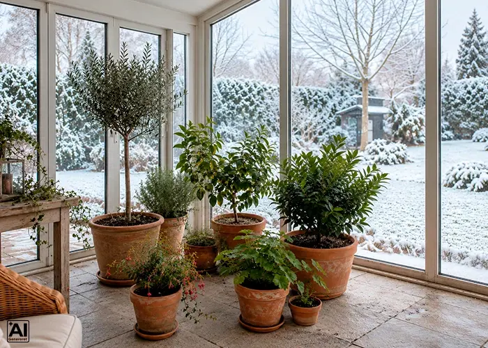Planter overvintrer indendørs