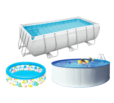 Forskellige størrelser pools