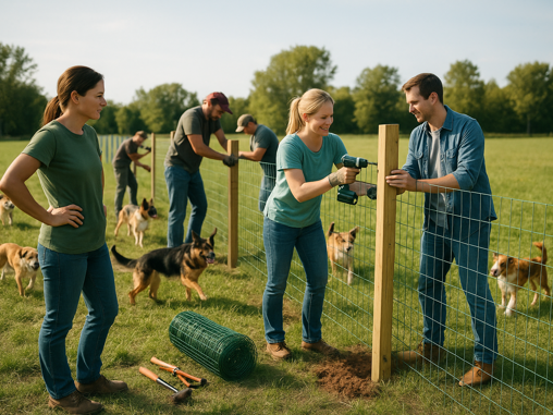 Sammen skaber vi sikre rammer – frivillig indsats for ny indhegning ved Vilhelmsborg